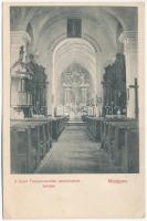 Medgyes, Mediasch, Medias; Szent Ferenc rendiek templomának belseje / church interior (EK)