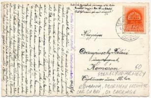 1941 Székelyudvarhely, Odorheiu Secuiesc; esküvöi menet ökörszekerekkel. Kováts István fényképész / ...