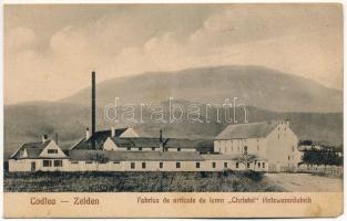 Feketehalom, Zeiden, Codlea; Fabrica de articole de lemn &quot;Christel&quot; / Holzwarenfabrik / faáru gyár. H. Christel kiadása / wooden goods factory (EM)