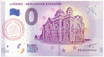 Szlovákia 2019. 0E "Losonci neológ zsinagóga" szuvenír bankjegy T:UNC Slovakia 2019. "Neolog Synagogue of Lucenec" souvenir banknote C:UNC