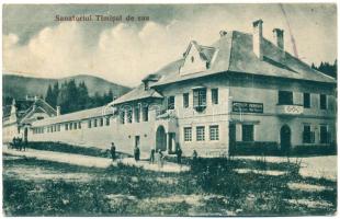 1926 Felsőtömös, Felső-Tömös, Timisu de Sus (Brassó, Kronstadt, Brasov); Sanatoriul / Pension Ober-Tömösch / szanatórium / sanatorium (fl)