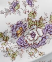 cca 1900-1920 Fischer Emil Budapest leveses tál, jelzéssel, minimális kopottsággal, 31x19x19 cm