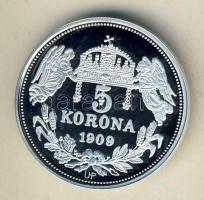 DN "Királyi koronák/1909 5K - IV.István" Ag emlékérem 20g T:PP Csak 2000db, tanúsítvánnyal...
