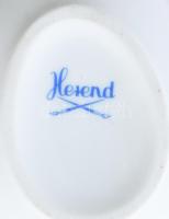 Herendi kékvirágos tojás alakú bonbonier, 2. oszt. jelzéssel, hibátlan, h: 7 cm