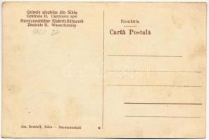 Cód, Czodt, Szád, Sadu; Nagyszebeni erőmű, vízfelvétel. Jos. Drotleff / Hermannstädter Elektrizitäts...