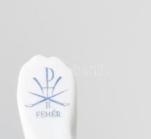 Herendi 6 darab fehér mázas állatfigura és törpefigura, jelzéssel, kis kopottsággal, m: 4-14 cm