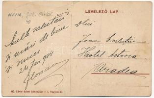 1934 Felsőderna, Derna (Bihar, Bihor); gyári sétatér / factory promenade (szakadás / tear)