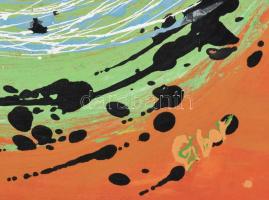 Czibor Ildikó (1969-): Orient. Olaj, farost, jelzett, 50×70 cm