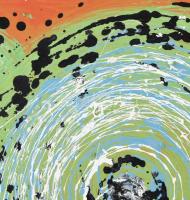 Czibor Ildikó (1969-): Orient. Olaj, farost, jelzett, 50×70 cm