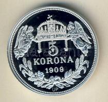 DN "Királyi koronák/1909 5K - Ferenc József" Ag emlékérem 20g T:PP Csak 2000db, tanúsítván...