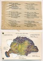Hungaria 896-1918 - mechanikus térképes irredenta lap az elszakított területekkel - tokban / Map of Hungary, Irredenta mechanical postcard. Published by the Hungarian Womens National Association. Fecit: Emich