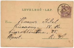 1900 Máriabesnyő (Gödöllő), Neszveda vendéglő, besnyői templom, kegykép. Schwidernoch Károly Art Nou...