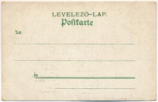 (Vorläufer) Pozsony, Pressburg, Bratislava; Sétatér, Főtemplom, Városház, Színház / promenade, churc...