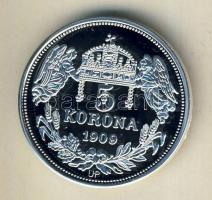 DN "Királyi koronák/1909 5K - Orseolo Péter" Ag emlékérem 20g T:PP Csak 2000db, tanúsítván...