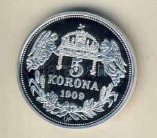 DN "Királyi koronák/1909 5K - I.Ferdinánd" Ag emlékérem 20g T:PP Csak 2000db, tanúsítvánny...