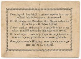 1849. 15kr "Kossuth bankó" T:F,VG kis szakadás, anyaghiány, folt
Adamo G102