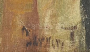 Vitéz Darvassy István (1888-1960): Expresszionista portré. Olaj, vászon, jelezve jobbra lent. Korabe...