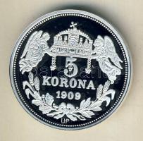 DN "Királyi koronák/1909 5K - IV.Károly" Ag emlékérem 20g T:PP Csak 2000db, tanúsítvánnyal...