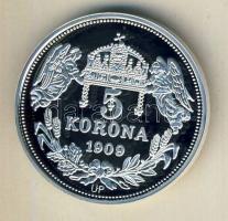 DN "Királyi koronák/1909 5K - Salamon" Ag emlékérem 20g T:PP Csak 2000db, tanúsítvánnyal!