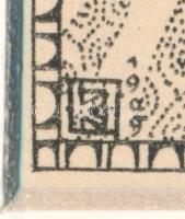 Kozma Lajos (1884-1948): Lant. Cinkográfia, papír, jelzett a cinkográfián, paszpartuban, 18×16 cm