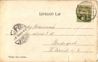 1906 Nyíregyháza, Kis Andris, a világ legkisebb újság árusítója, 19 éves és 88 cm magas. Piringer Já...