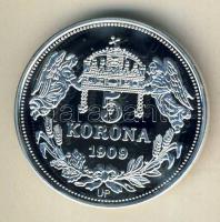 DN "Királyi koronák/1909 5K - I.Ferenc" Ag emlékérem 20g T:PP Csak 2000db, tanúsítvánnyal!