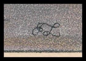 KL jelzéssel: Pár a hegyen, litográfia, papír, paszpartuban, 13×9 cm