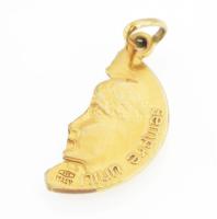 Arany (Au) 14K medál, jelzett, h: 2 cm, nettó: 1,8 g