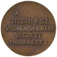 DN "Tisza II / A Tisza II KISZ védnökségben végzett munkáért" bronz emlékérem (75mm) T:AU ...