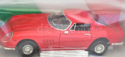 Ertl 1966 Ferrari 275 GTB 4 1:18 makett, bontatlan díszdobozban, 33x15x15 cm