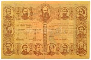 Budapest 1910. "Sorsjegy az aradi tizenhárom vértanu vesztőhelyének megváltása és méltó megörök...