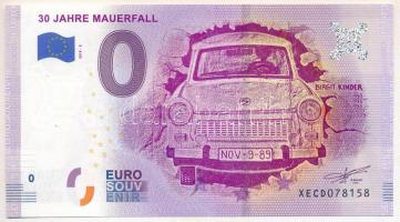 Németország 2019. 0E &quot;30 Jahre Mauerfall&quot; szuvenír bankjegy T:UNC  Germany 2019. 0 Euro &quot;30 Jahre Mauerfall&quot; souvenir banknote C:UNC