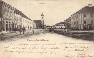 Túrócszentmárton with Hotel and the shop of Max Grossmann