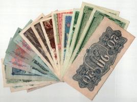 Csehszlovákia 1944-1989. 17db-os vegyes bankjegy tétel, közte 1961. 100K (2x) T:VF-F
Czechoslovakia...