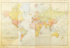 1942 A Föld országai, kiadja: Kókai Lajos, ragasztott, 78×116 cm