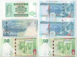 Hongkong 1986-2014. 10$-50$ (6x), közte egyugrású sorszámmal T:AU-F
Hongkong 1986-2014. 10 Dollars ...