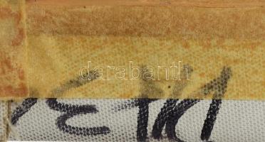 Jelzés nélkül: Fantasy jelenet. Olaj, vászon. Oldalán apró felületi sérülésekkel. 60×50 cm