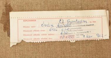 Óvári László (1926-88): Őszi csendélet. Olaj, vászon, jelezve jobbra lent. Hátoldalán Képcsarnok Vál...