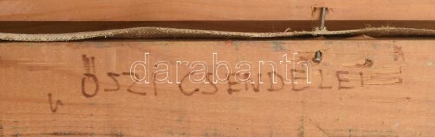 Óvári László (1926-88): Őszi csendélet. Olaj, vászon, jelezve jobbra lent. Hátoldalán Képcsarnok Vál...