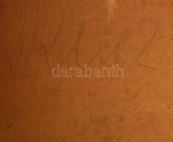 Klie Zoltán (1897-1992): Ősz. Olaj, farost, jelzett. Hátoldalán autográf felirattal és Képcsarnok Vá...