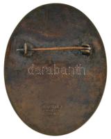 1947 k. "Rendőr ápoló nővér" zománcozott bronz jelvény, hátoldalon "Morzsányi J. Buda...