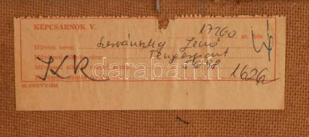 Szervánszky Jenő (1906-2005): Tengerpart. Olaj, farost, jelezve jobbra lent, hátoldalán Képcsarnok V...