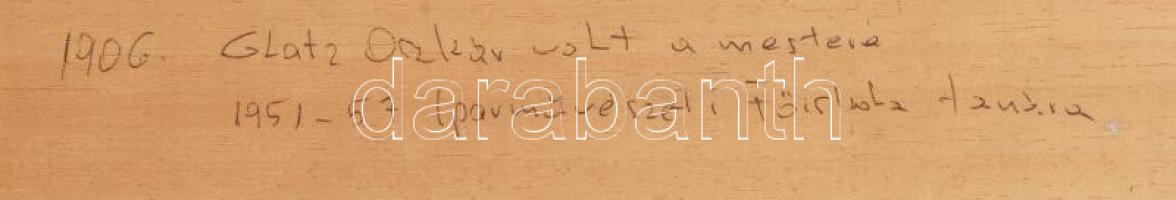 Szervánszky Jenő (1906-2005): Tengerpart. Olaj, farost, jelezve jobbra lent, hátoldalán Képcsarnok V...