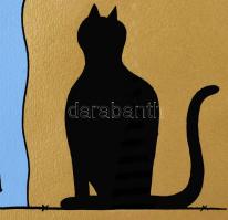 ef Zámbó (efZámbó) István (1950-): Munkanap, 1996. Szitanyomat, papír. Jelzett. Számozott: 42/50. Üv...