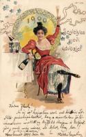 1900 New Year Litho