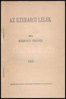 Karinthy Frigyes: Az ezerarcu lélek. Az Érdekes Ujság ingyenes karácsonyi melléklete. A borító rajza...