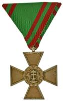 1935. Magyar Ezüst Érdemkereszt jelzetlen, ezüstözött bronz kitüntetés mellszalag nélkül T:XF  Hungary 1935. Hungarian Silver Cross of Merit unmarked, silver plated bronze decoration with ribbon C:XF  NMK 386.