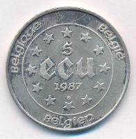 Belgium 1987. 5E Ag "A Római Szerződés 30. évfordulója" T:AU,XF patina 
Belgium 1987. 5 E...