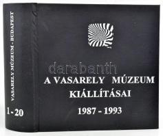 Vasarely múzeum kiállítási katalógusai 1-20: Vasarely, Magda Frank, Anna Mark, Rodolf Hervé, Vera Molnar, Németh János, Henri Nouveau, Gyémánt László, Konok Tamás, Bujdosó Alpár-Nagy Pál-Papp Tibor, Bér János, Hetey Katalin, Joseph Kadar, Urbán György stb. Bp., 1987-1993, Vasarely Múzeum. Fekete-fehér és színes képekkel, a művészek munkáinak reprodukcióival nagyon gazdagon illusztrált. Könyvkötői egészvászon kötésben, a katalógusok eredeti kiadói papírborítói bekötve, körbevágva, jó állapotban.