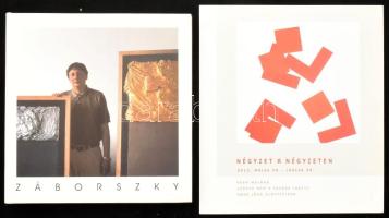 3 db képzőművészeti kiadvány: Négyzet a négyzeten. Vera Molnar, Judit Nem's, Hans Jörg Glattfel...